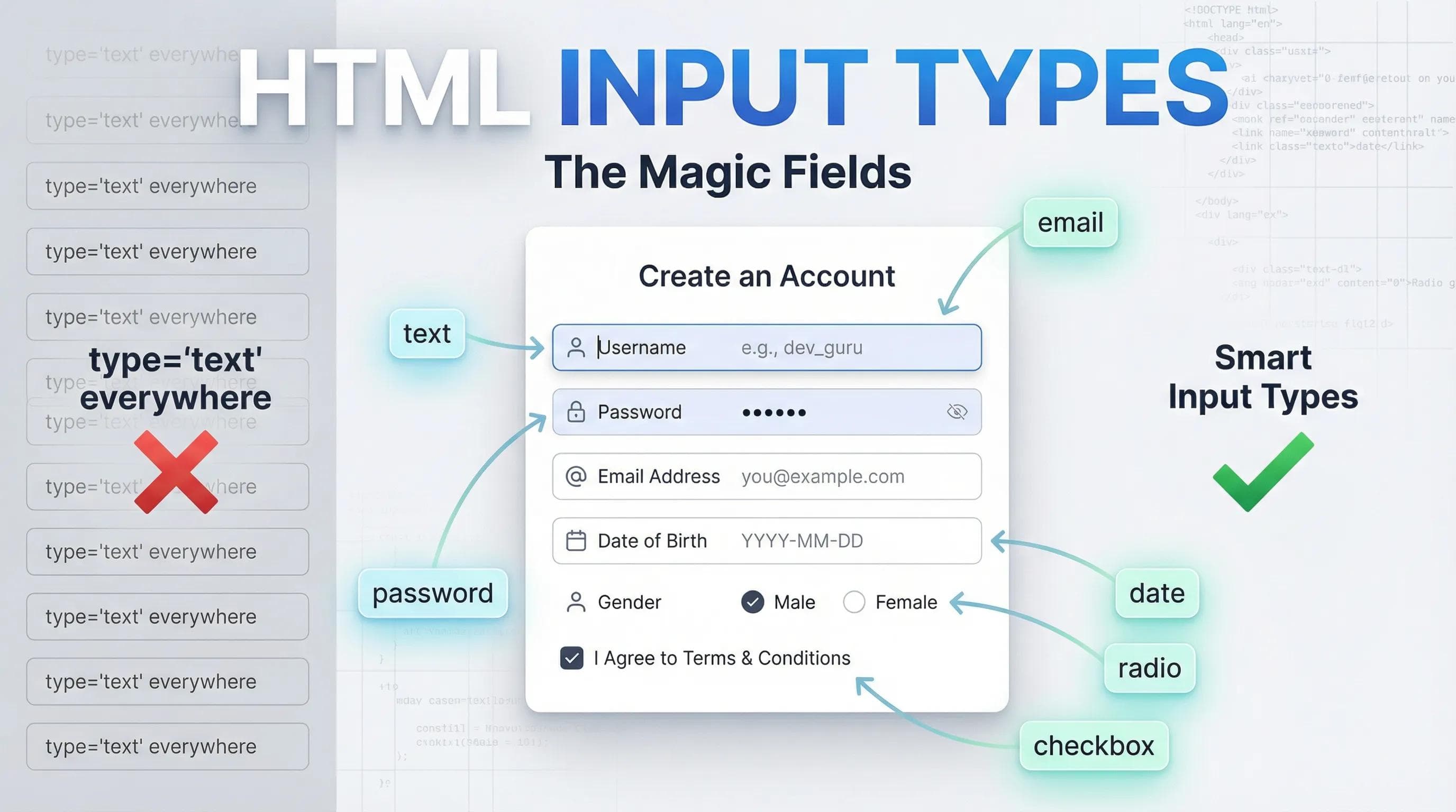 HTML Series: Mastering Input Types (The Magic Field)