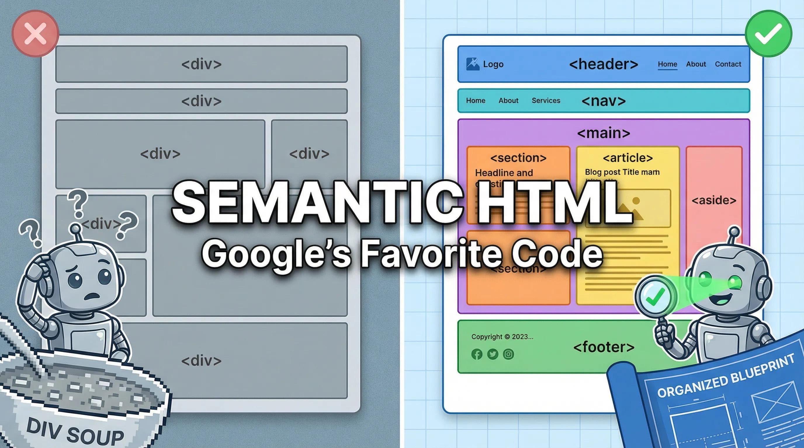 HTML Series: Semantic HTML - How to Make Google Love Your Website?